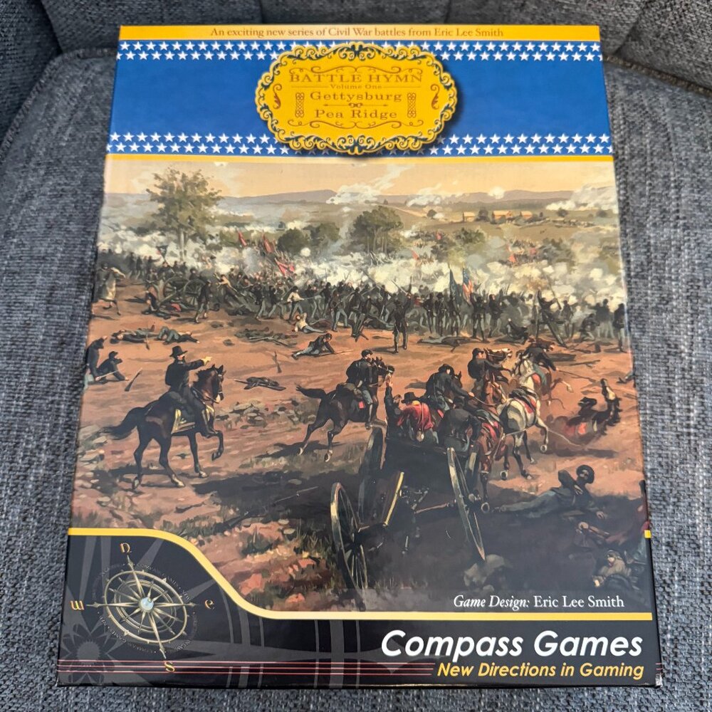 Battle Hymn Vol. 1: Gettysburg and Pea Ridge (open, unpunched) Compass Games